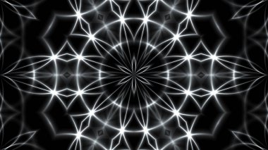 Arka plan ile Vj fraktal gümüş sürekli değişen. 3D işleme dijital zemin