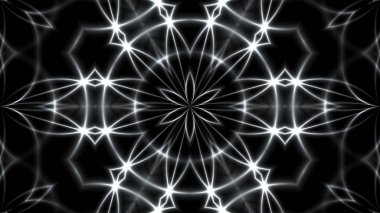 Arka plan ile Vj fraktal gümüş sürekli değişen. 3D işleme dijital zemin