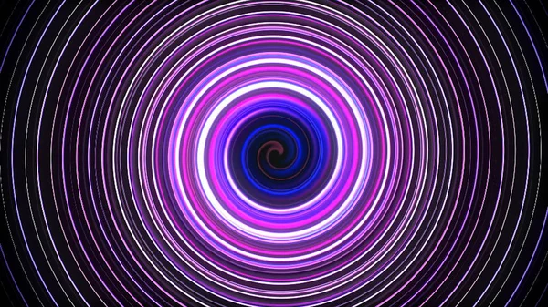Linee di rotazione e torsione a spirale astratte, sfondo generato dal computer, sfondo di rendering 3D — Foto Stock