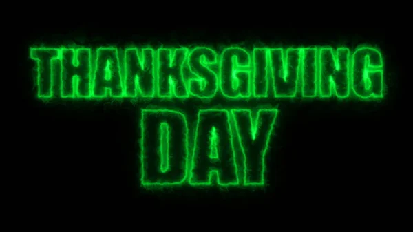 Thanks giving day text, 3d rendering backdrop, computer generating, can be used for holidays festive design — Stock Photo, Image