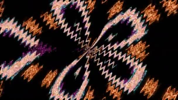 Абстрактный фон с яркими волнами и рябью, 3d рендеринг обратной стороны — стоковое видео