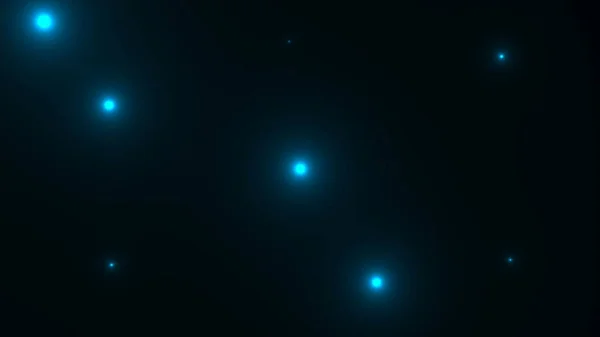어둠 속에서 3 차원 렌더링 컴퓨터 생성 배경 조명 광선으로 많은 밝은 사진 섬광 — 스톡 사진