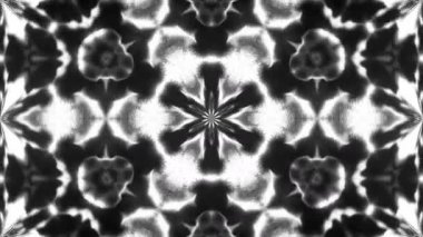 Güzel soyut simetri kaleydoskop, 3d render zemin, bilgisayar üreten