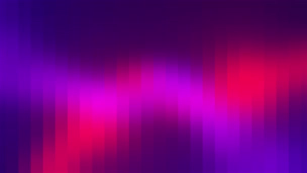 Bilgisayar, parlak ışık gölgeleriyle çevrili renkli yüzey oluşturdu. Renkli kirişlerin 3 boyutlu görüntüleme arkaplanı — Stok video