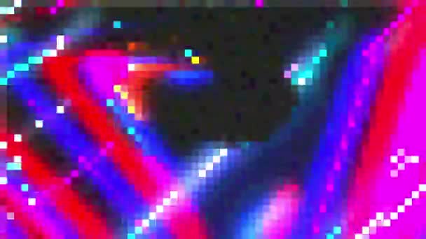 Effet 8 bits généré par ordinateur, fond pixellisé coloré, rendu 3d 