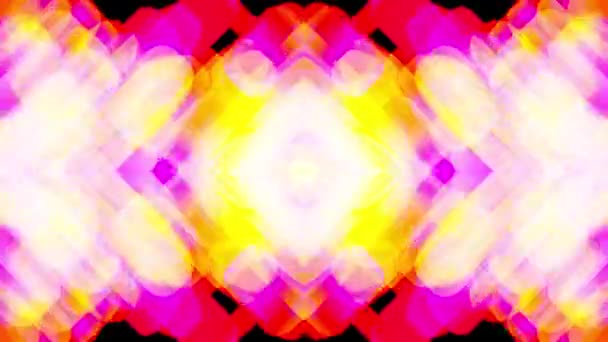 カラーブラシストロークと形状からのデジタル背景。コンピュータによる3Dレンダリング — ストック動画