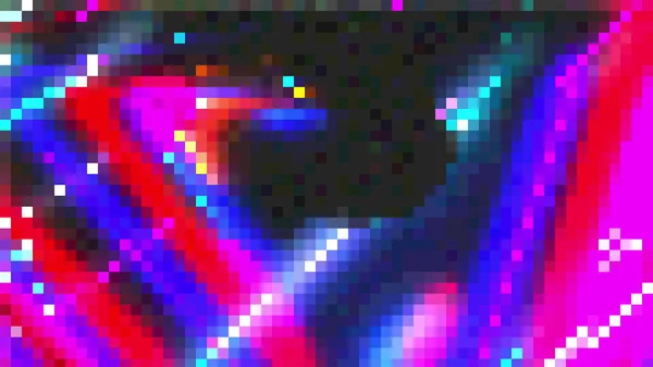 Δημιουργία υπολογιστή 8 bit αποτέλεσμα, πολύχρωμο pixelated φόντο, 3d απόδοση — Φωτογραφία Αρχείου