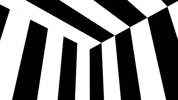 Black and white stripes. Computer generated abstract background, 3D render — Stock Photo, Image