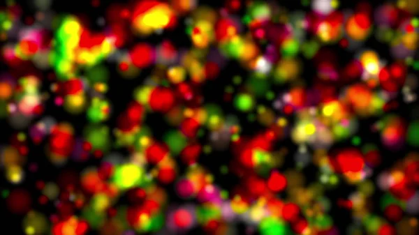 3D weergave kleurrijke wazige vlekken maken bokeh. Computergegenereerde abstracte achtergrond — Stockfoto