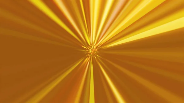 Комп'ютер створив абстрактний фон з багатьох золотих променів і частинок, 3D рендеринга — стокове фото