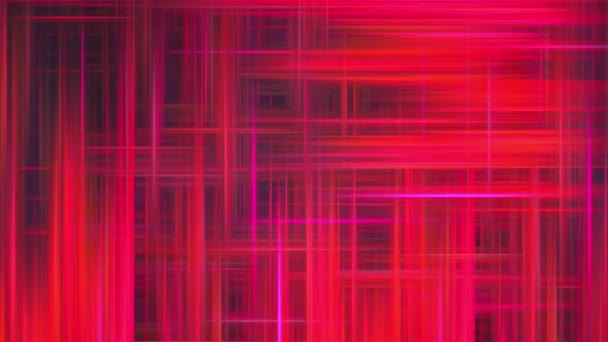 格子を形成する細い水平線と垂直線を持つ抽象的な背景。生成された3Dレンダリングコンピュータ — ストック動画