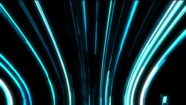 Glitch lignes, voyageant dans l'obscurité à grande vitesse, 3d rendre l'arrière-plan généré par ordinateur