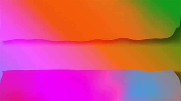 Çok renkli arka plan ile görsel yanılsama ve renk vardiya efektleri, 3d render oluşturma — Stok video