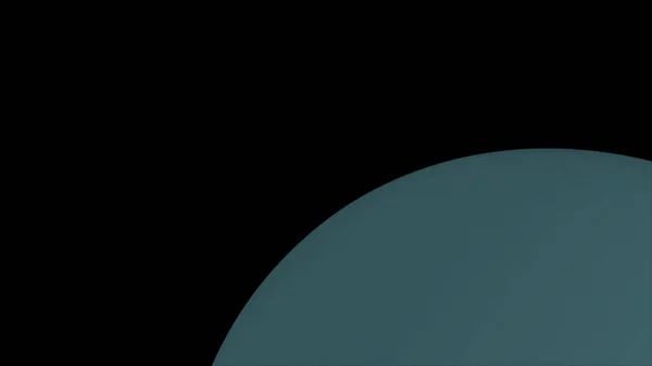 Computer generated rotation of the planet Uranus in cosmic stellar space. 3d rendering of an abstract background. Elements of this image are provided by NASA — Stock Photo, Image