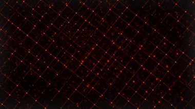 Computer generated abstract digital technology background. 3D rendering a grid of connected flickering particles
