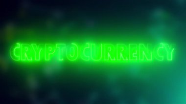 Neon etkisi olan harflerin şifreli metni, 3D oluşturma arkaplanı, bilgisayar üretimi