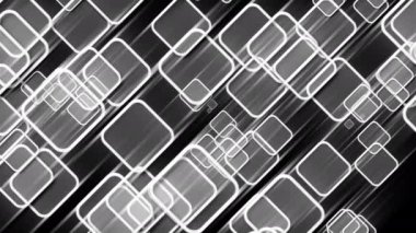 Üç boyutlu soyut kareler oluşturuluyor. İş sunumu ya da etkinlik kavramı. Bilgisayar tarafından oluşturulan ağ arkaplanı