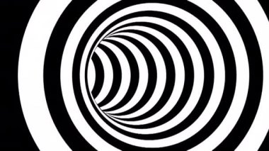 Siyah ve beyaz çizgiler. Bilgisayar oluşturulmuş soyut arkaplan, 3B görüntüleme