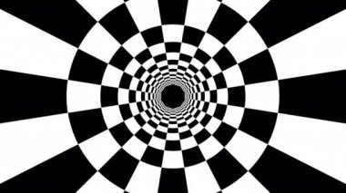 Siyah ve beyaz çizgiler. Bilgisayar oluşturulmuş soyut arkaplan, 3B görüntüleme