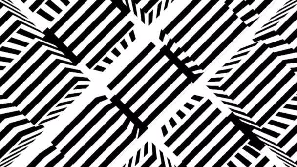 Rayures noires et blanches. Fond abstrait généré par ordinateur, rendu 3D