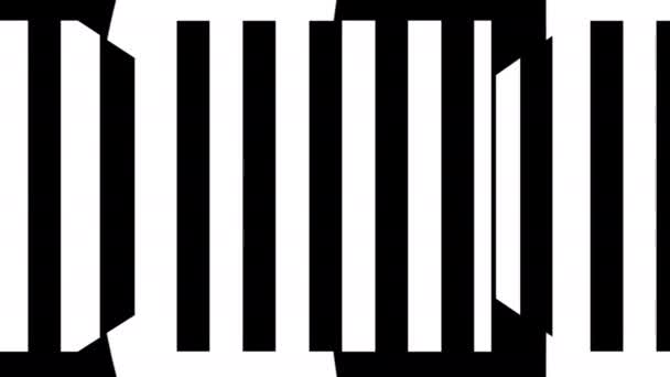 Black and white stripes. Computer generated abstract background, 3D render