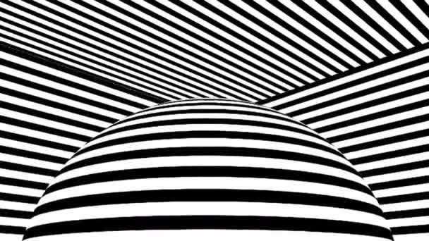 Rayures noires et blanches. Fond abstrait généré par ordinateur, rendu 3D