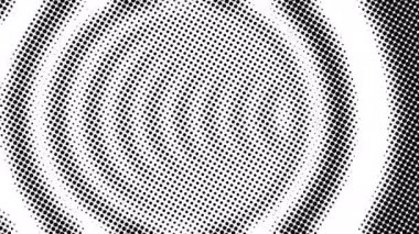 Birçok noktanın yarım tonu, bilgisayar tarafından oluşturulan soyut arkaplan, optik illüzyon efektli üç boyutlu görüntüleme arkaplanı