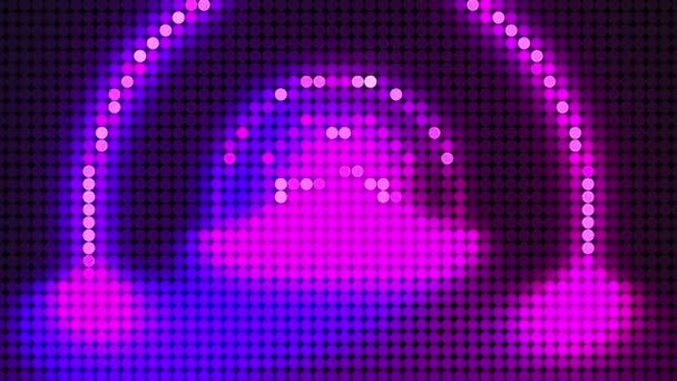 LED screen dots abstract background, 3d rendering computer generating, LED display technology display — Stock Video