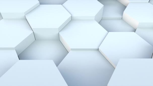 3d rendering of honeycomb background. Computer generated abstract design. — 비디오
