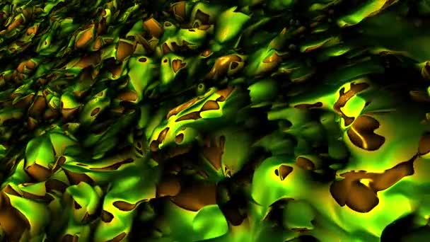 Futuristic liquid with blurry spots. Computer generated abstract background. 3d rendering — Stock Video