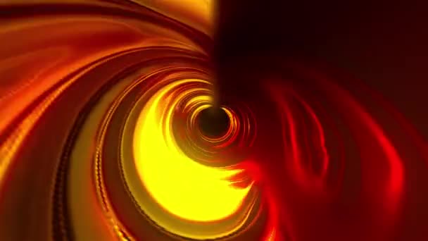 Tunnel futuriste lumineux, généré par ordinateur. 3d rendu arrière-plan abstrait. À l'intérieur d'un couloir tournant 