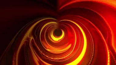 Parlak fütüristik tünel, bilgisayar üretimi. 3d özet arkaplan oluşturuluyor. Dönen bir koridorda