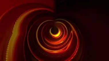 Parlak fütüristik tünel, bilgisayar üretimi. 3d özet arkaplan oluşturuluyor. Dönen bir koridorda