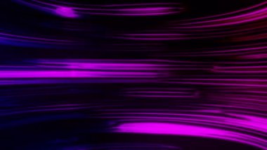 Yatay sıvı sihirli çizgiler pürüzsüz bir virajda parlıyor. Soyut bilgisayar oluşturulmuş arkaplan, 3d oluşturma