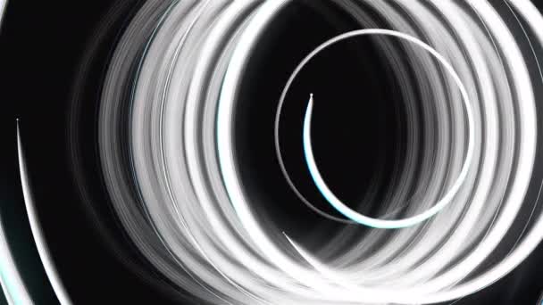Abstrakt spiral roterande glöd linjer, datorgenererad bakgrund, 3D-rendering bakgrund — Stockvideo
