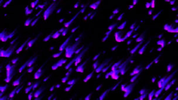 Beaucoup de comètes abstraites tombent à grande vitesse, rendu 3D. Pluie d'astéroïde virtuelle, arrière-plan généré par ordinateur