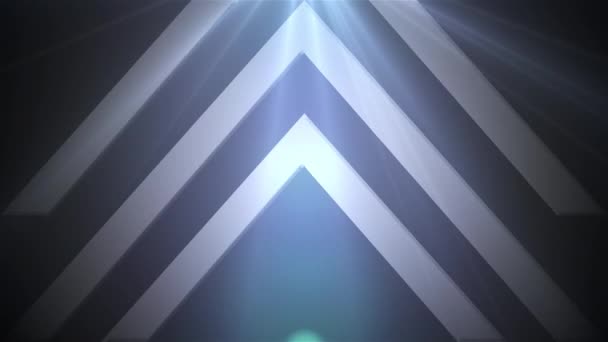 Computer generated technology backdrop. Big abstract arrows point up, 3D rendering — Stock Video