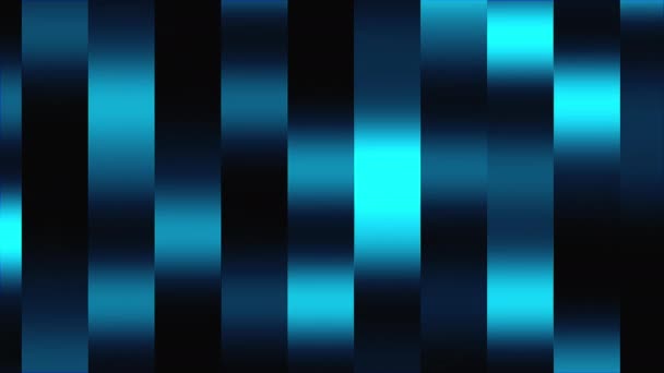 Brede verticale lijnen met flikkerend en gradiënt effect, 3d rendering. Achtergrond van computergegenereerde technologie — Stockvideo