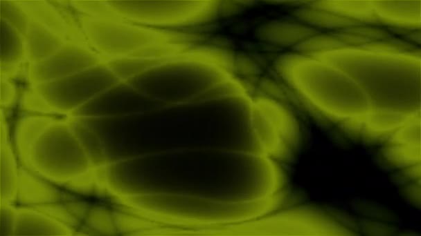 Fond abstrait généré par ordinateur avec des lignes ondulées et des spores sombres. 3d rendu de morphing graphique — Video