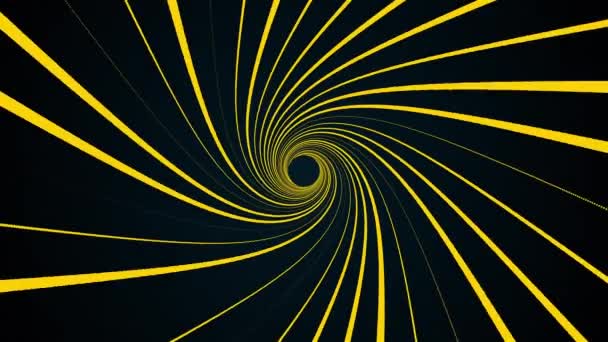 Tunnel futuriste formé de nombreuses lignes colorées, générées par ordinateur. 3d rendu de fond dynamique