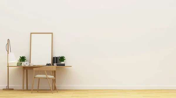 çalışma alanı ve resim için çerçeve - 3d render