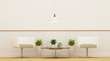 Restaurnat ya da kafe - 3d render