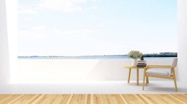 koltuk relax hotel - 3d render terasta