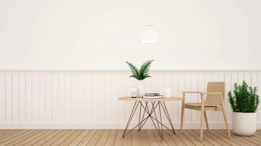 Restoran ya da kahve dükkan - 3d render