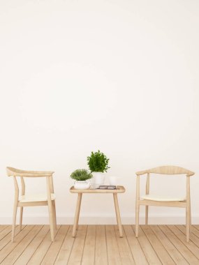 kahve dükkanı veya yemek alanı - 3d render