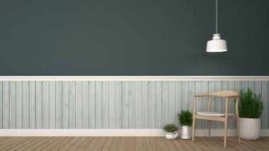 oturma odası veya alanında rahatlayın - 3d render