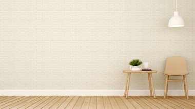 yemek odası kahve dükkan - 3d render