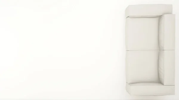 Resim - 3d render için kanepe Üstten Görünüm