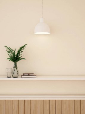 decration Sanat Galerisi veya stüdyo - 3d render duvar