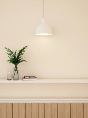 decration Sanat Galerisi veya stüdyo - 3d render duvar